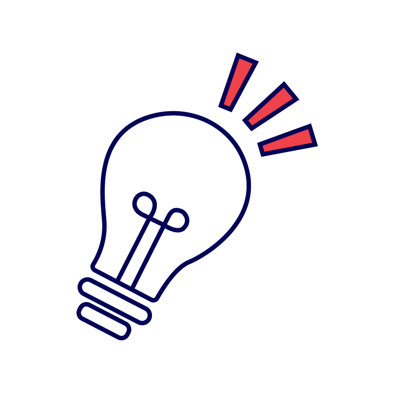 Creative lightbulb icon